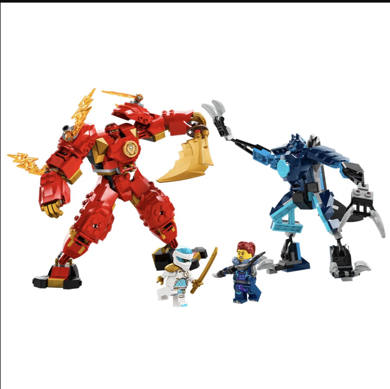 lego ninjago chien giap lua cua kai